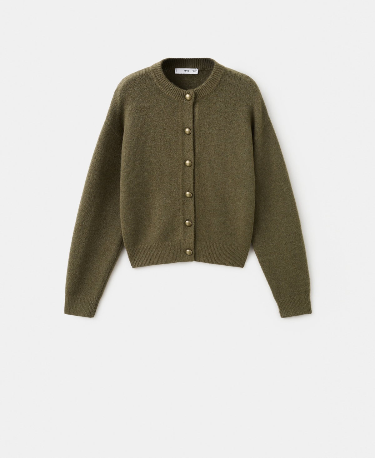 Mango Women's Buttons Chunky-Knit Cardigan