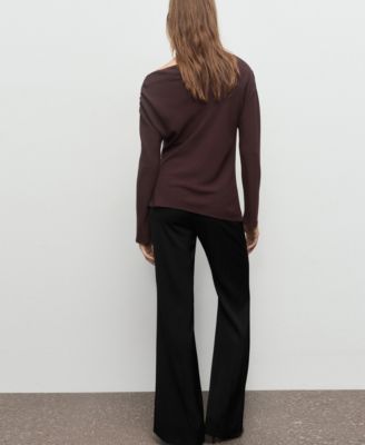 Women's Asymmetrical Neckline Blouse