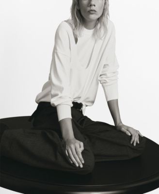 MANGO - Women's Oversized Combined Sweater