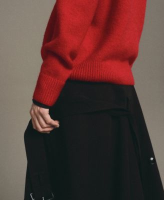 Women's Chunky-Knit V-Neck Sweater