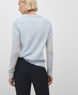 Women's Semi-Transparent Alpaca Sweater