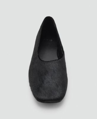 Women's Leather And Fur-Effect Shoes