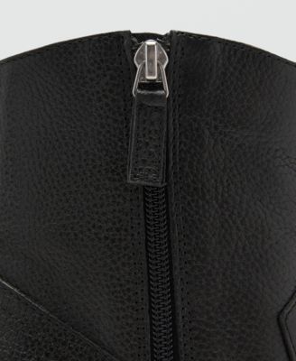 Women's Leather Pointed Ankle Boots