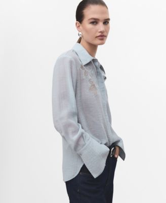 Women's Embroidered Lyocell Blouse