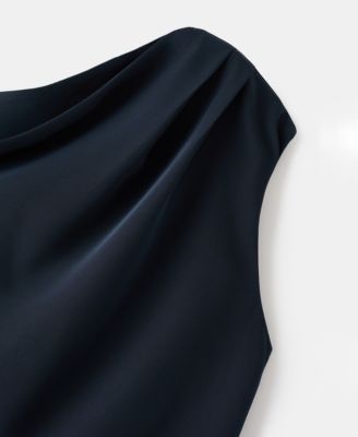 Women's Asymmetrical Neckline A-Line Dress