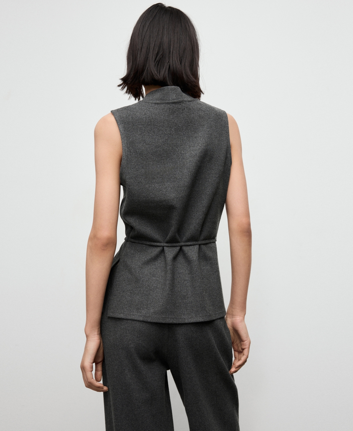 Mango Women's Elastic Waist Straight-Fit Pants