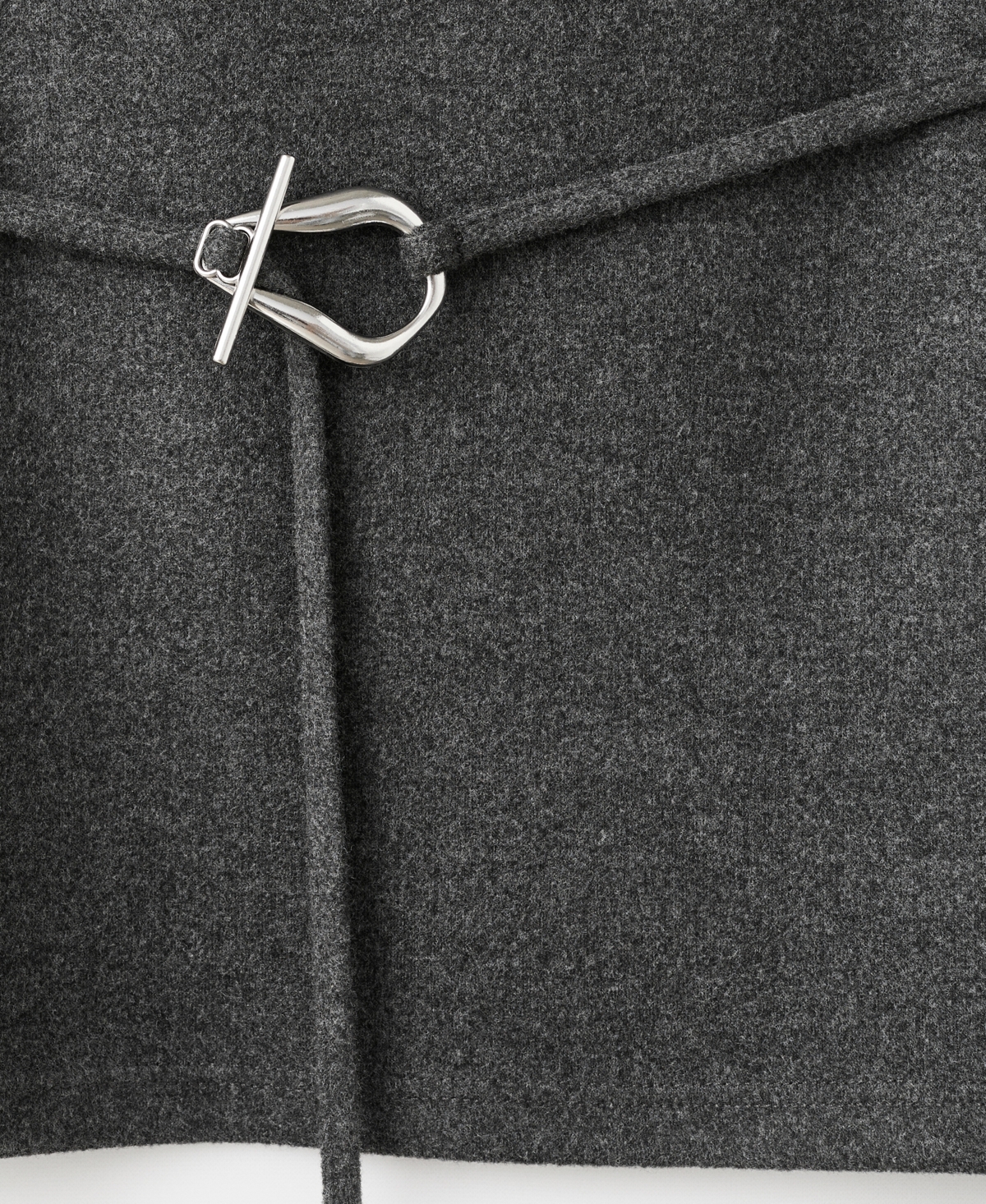 Mango Belt Sleeveless Top In Gray