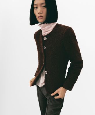 Women's Jewel Buttons Boucle Jacket