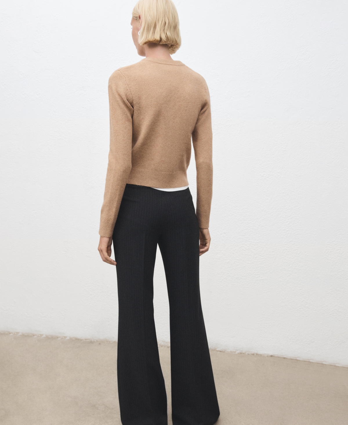 Mango Women's Knitted Button Cardigan In Brown