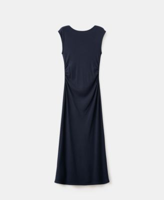 MANGO - Women's Ruched Fitted Dress