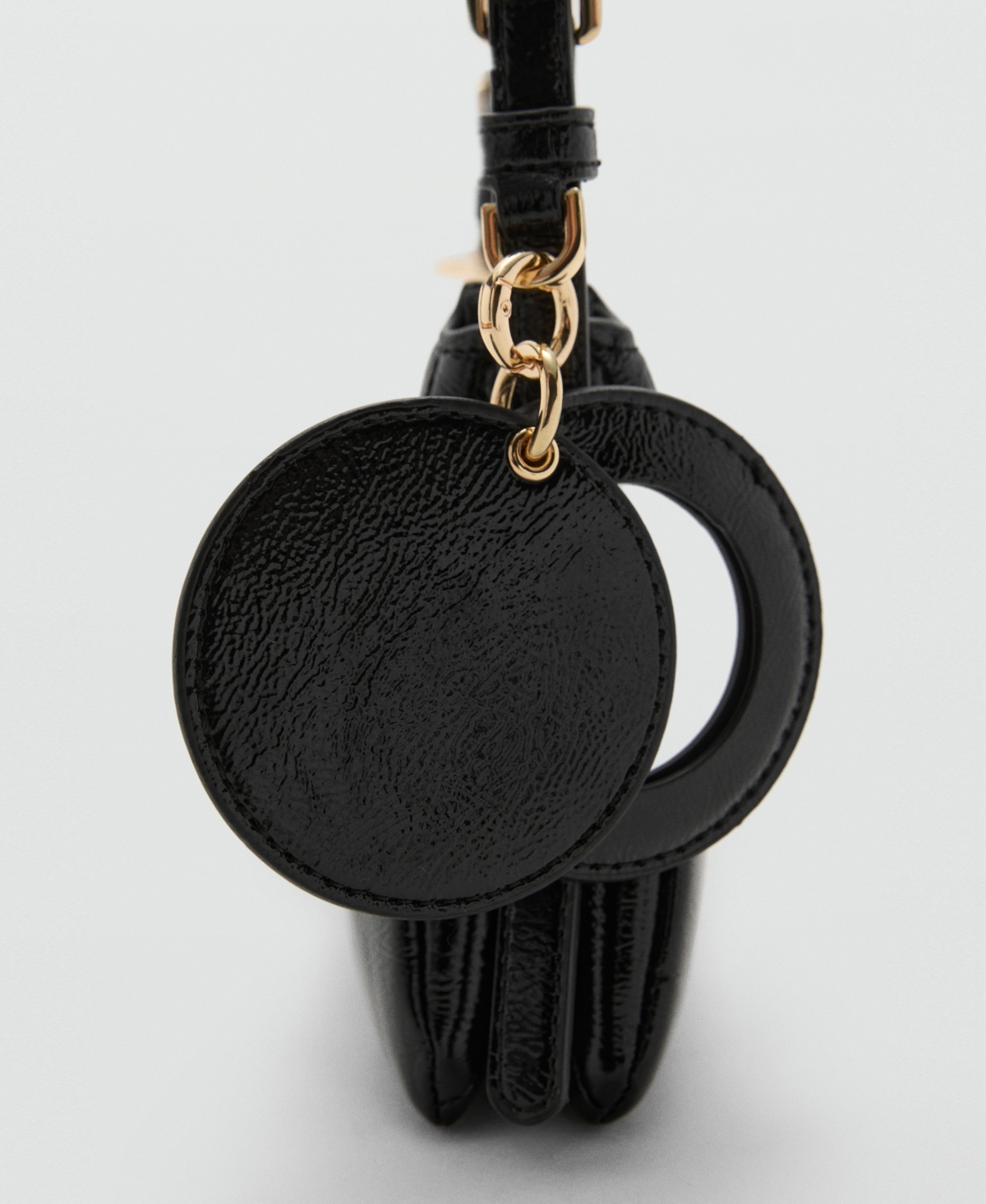 Mango Women's Shiny Shoulder Bag