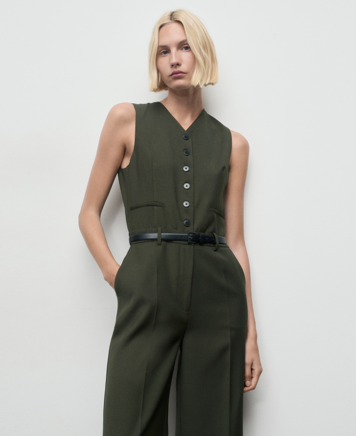 Mango Women's Suit-Style Jumpsuit