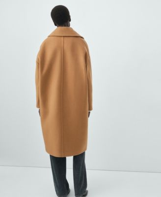 Women's Lapel Manteco Wool Coat