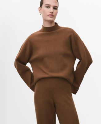 MANGO - Women's High Collar Sweater