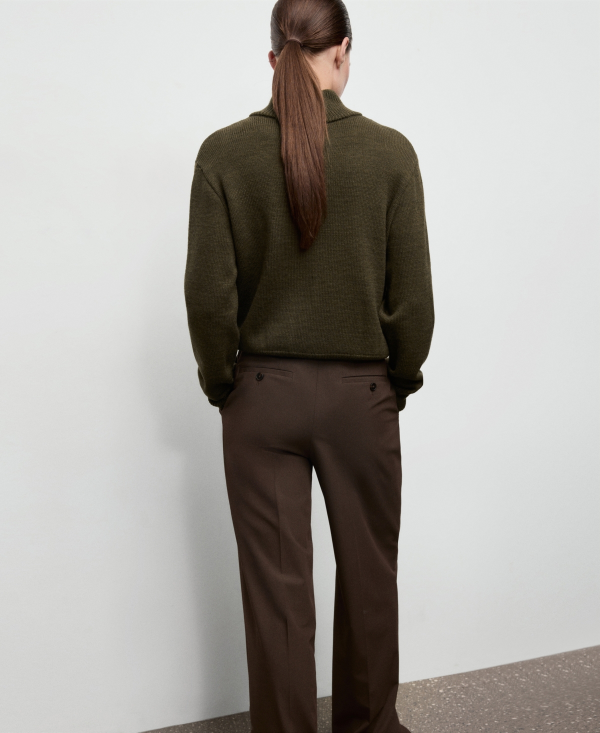 Mango Women's Perkins-Neck Button Sweater