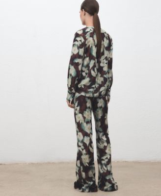 Women's Printed Flared Pants