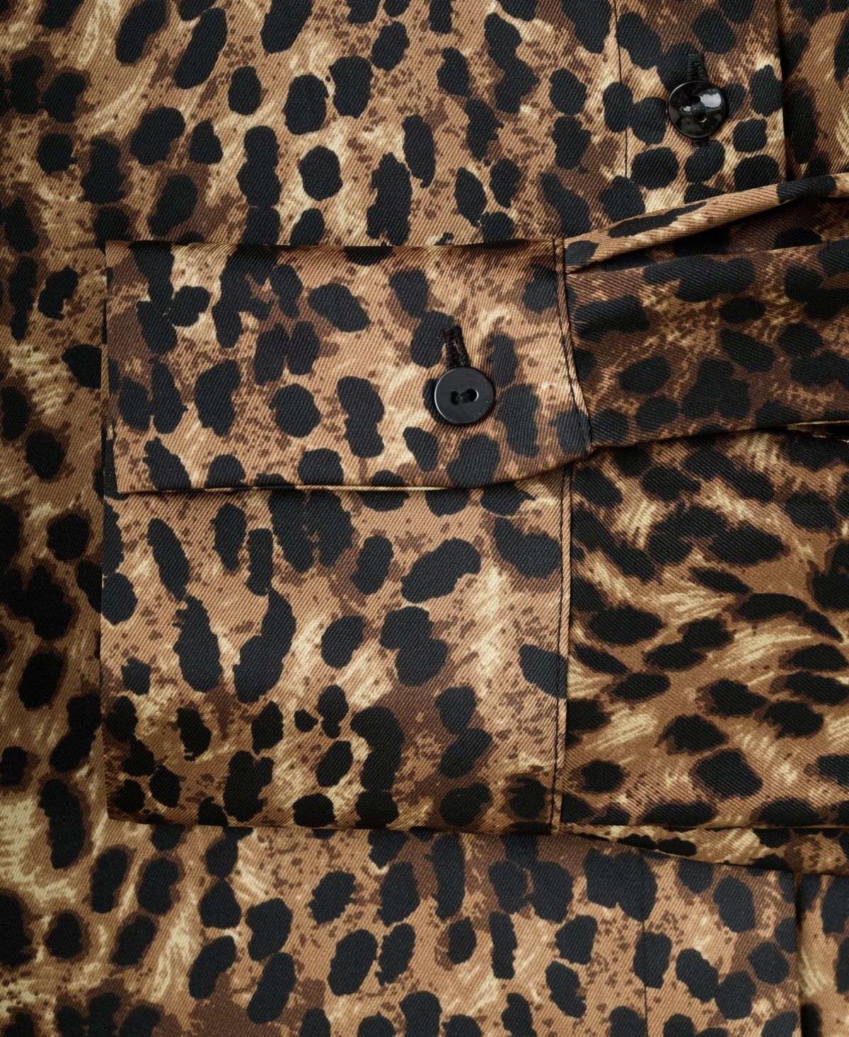 Mango Women's Leopard-Print Satin Shirt