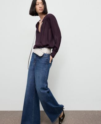 Women's Bow Neckline Chiffon Blouse