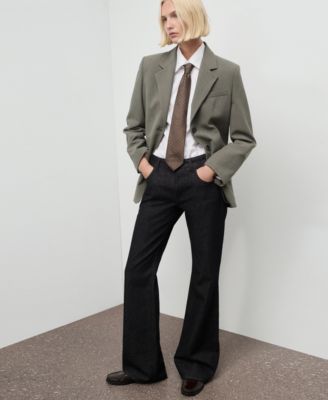 Women's Flap Pockets Suit Blazer