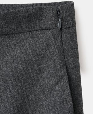 Women's A-Line Wool-Blend Skirt