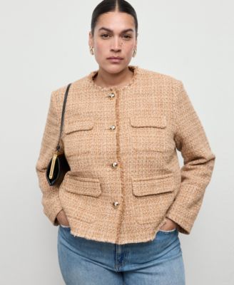 Women's Frayed Ends Tweed Jacket