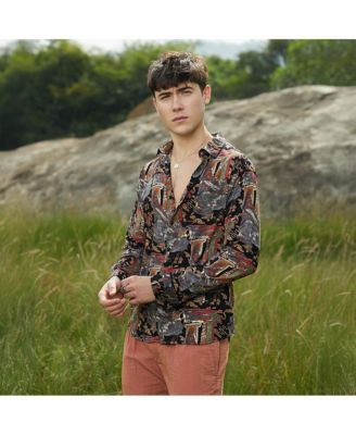 Men's Impressionistic Foliage Shirt