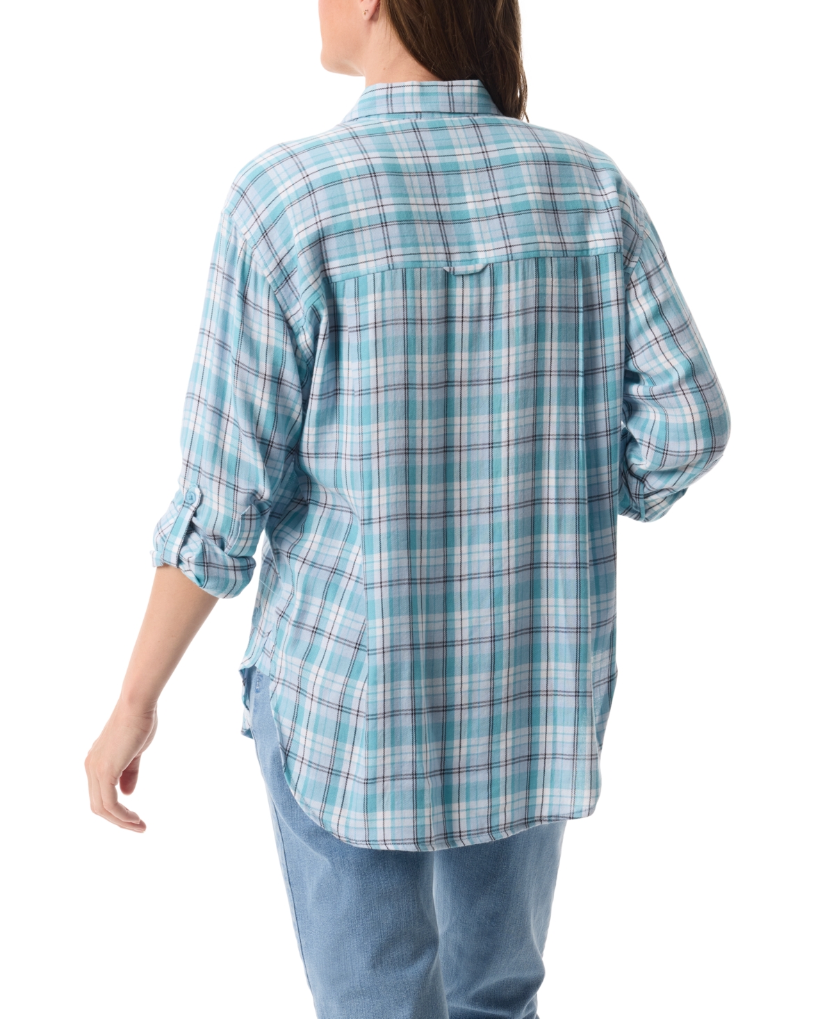 Gloria Vanderbilt Women's Amanda Button-front Shirt In Blue