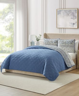 Jambo Floral 3-Piece Quilt Set, King