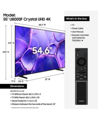 55" U8000F Series Crystal 4K UHD Smart TV - UN55U8000F