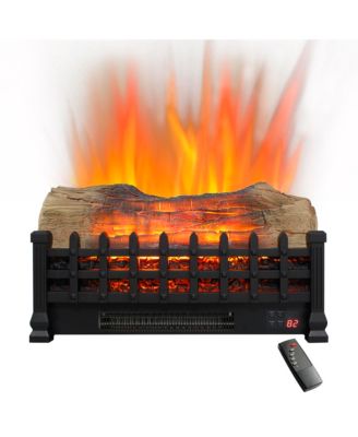 20 inch Electric Fireplace 3D Log set insert, Free Standing Fireplace Heater for Indoor
