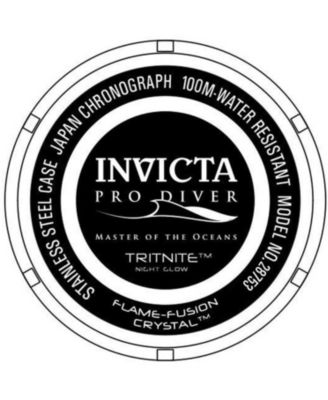 Men's 28753 Pro Diver Quartz Chronograph Black, Gunmetal Dial Watch