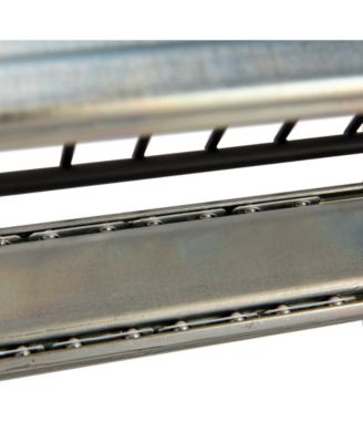 Glidez Multipurpose Paint-Finished Steel Pull-Out Storage Organizer, 2-Tier Design, Black