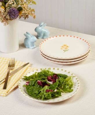 Floral Salad Plates, Set of 4, Exclusively at Macy's