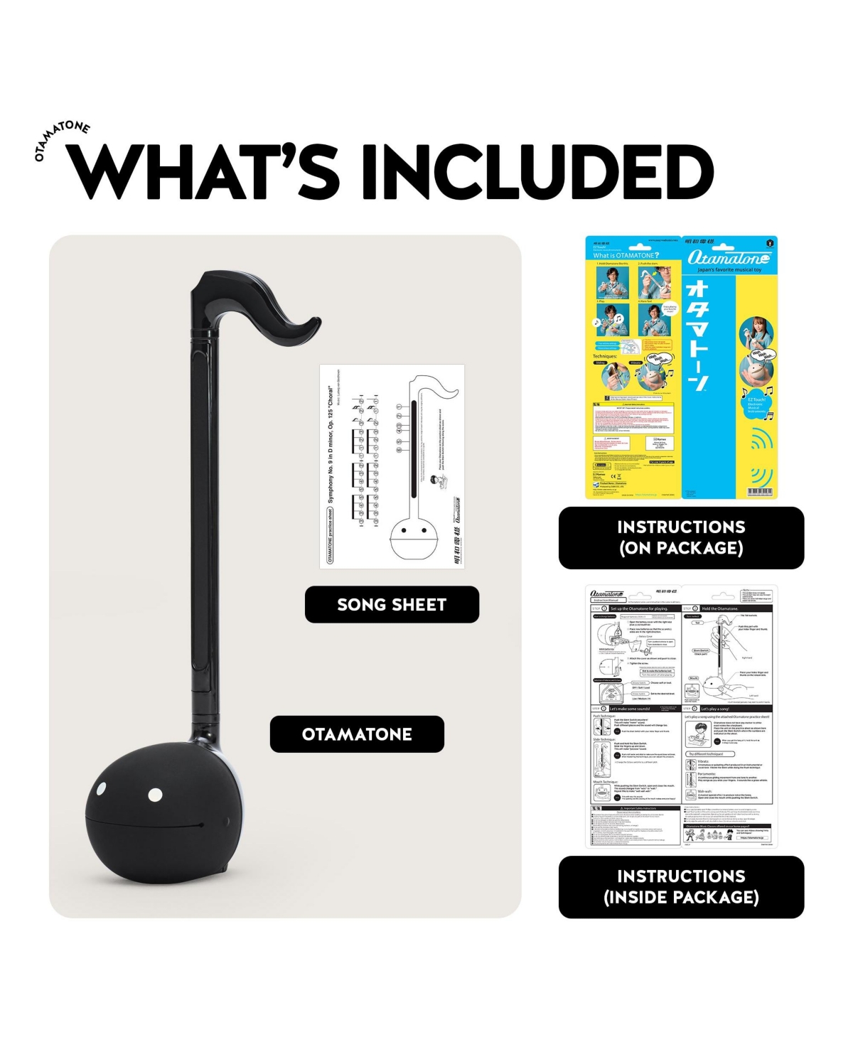Otamatone Japanese Electronic Musical Toy Portable Music Synthesizer Educational Fun Gift for Children, Teens