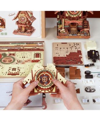 DIY 3D Moving Gears Puzzle - Cuckoo Clock - 435pcs