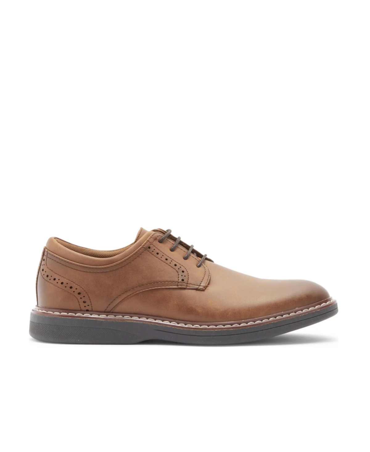 Rush Gordon Men's Plain Toe Derby Lace-Up Dress Shoes