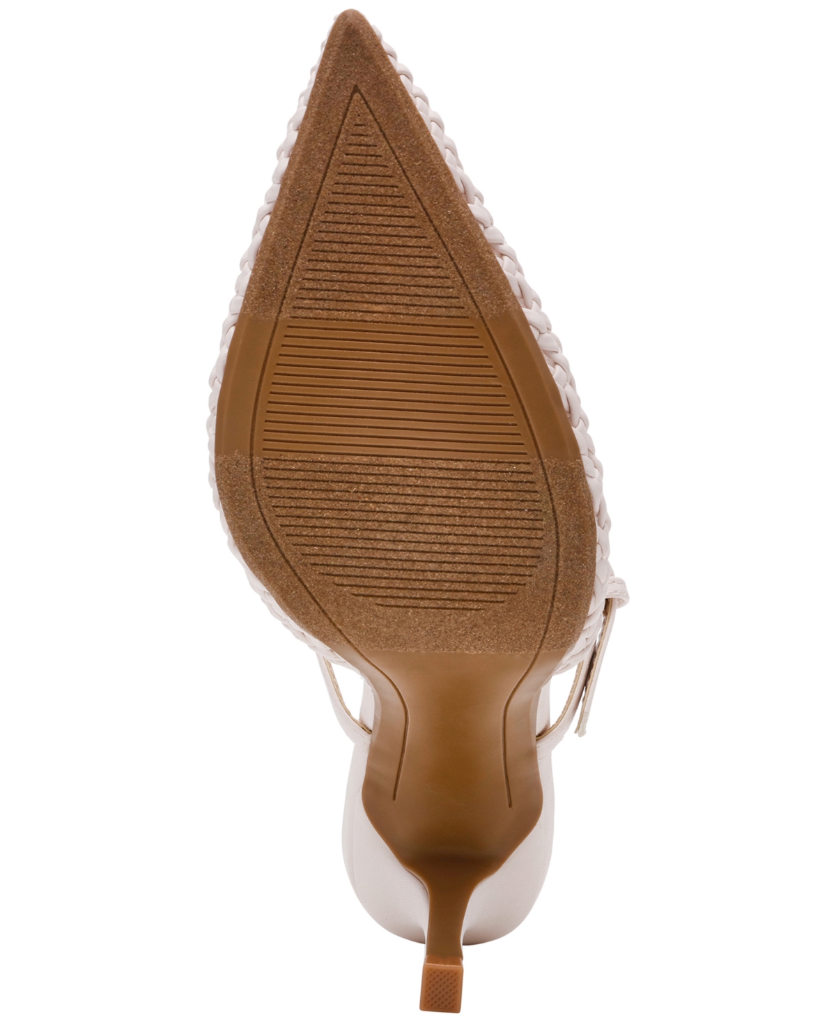 Dv Dolce Vita Women's Geanie Woven Two-piece Pointed Toe Heeled Pumps In White