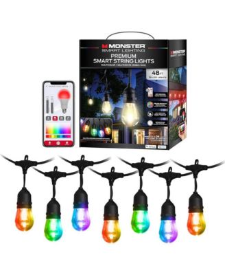 24 ft Sound Reactive Smart Multi-Color Outdoor String Light