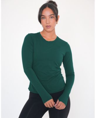 Women's Raya Mid Length Compression Nylon Long Sleeve Top