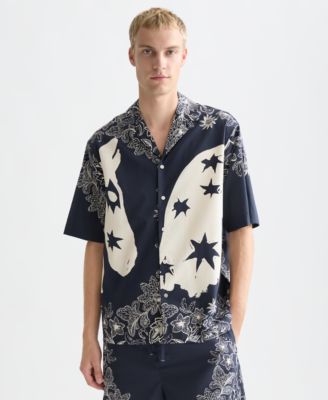 Men's Printed Short-Sleeve Shirt