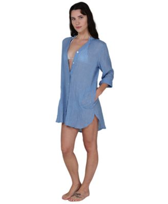 Women's Button-Down Swim Shirt