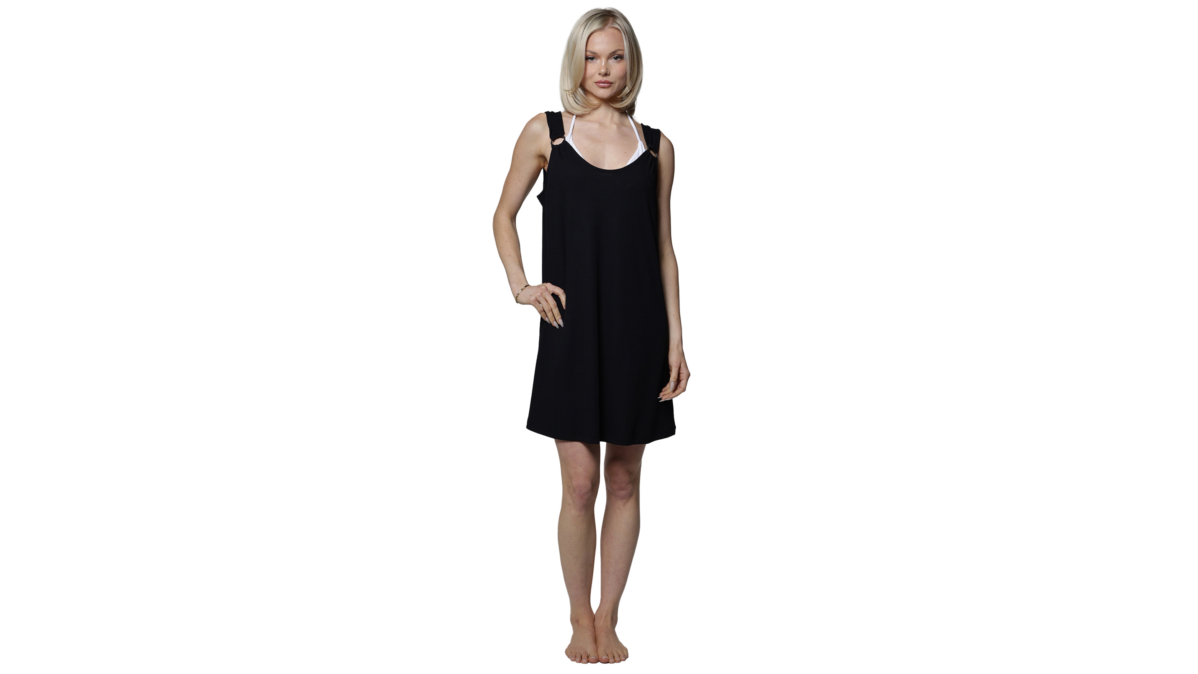 J Valdi Women's Ring Tank Swim Dress