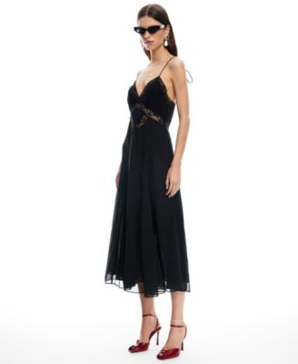 Women's Harmony Plunge Neck Midi Dress