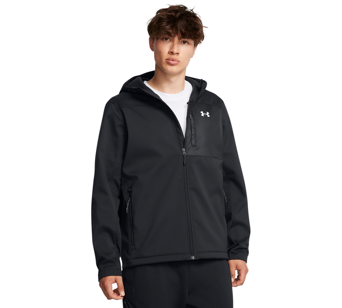 Under Armour Men's Shield Hooded Jacket In Black