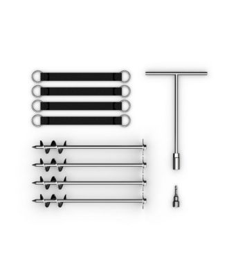 Trampoline Anchor Kit PRO, Heavy Duty Ground Anchoring Metal Stakes Set