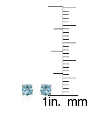 3-Pc. Blue Topaz Hoop & Stud Earrings Set (3-4/5 ct. t.w.) in Sterling Silver