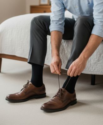 Men's Ribbed Solid Socks