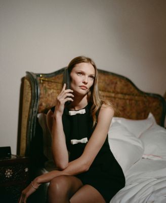 Women's Bow Detail Mini Dress