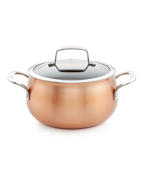 Belgique Copper Translucent 3Qt. Soup Pot with Lid, Created for Macy's