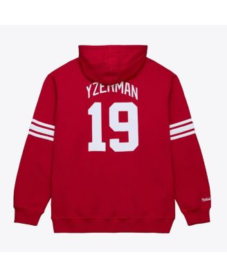 Men's Steve Yzerman Scarlet Detroit Red Wings 1997 Name & Number Premium Pullover Hoodie